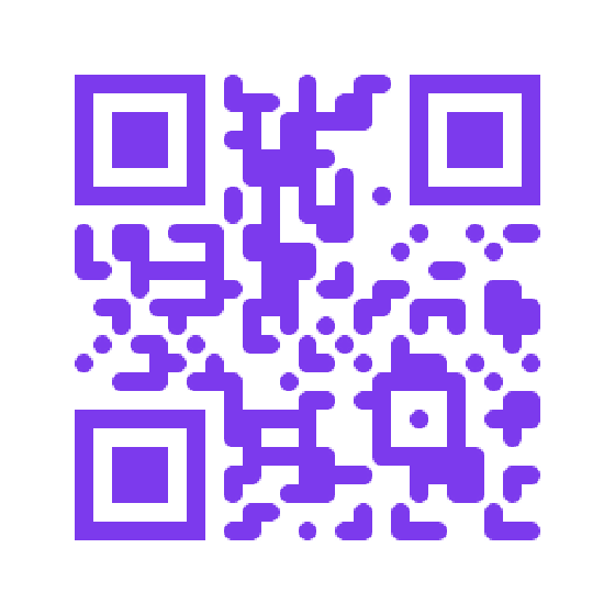 A printed QR code, rounded violet modules — the same code points to a different destination today than it did when it was printed.